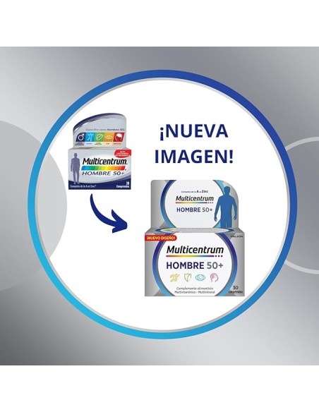 Multicentrum Hombre 50+ 90 Comprimidos + 30 Comprimidos