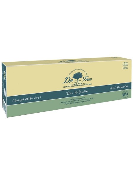 Champú Y Gel Sólidos Natural Nutrición Piel Sensible Estuche 2 Pz