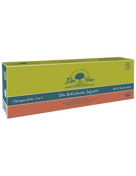 Champú Y Gel Sólidos Hidratacion Infantil Piel Sensible Estuche 2 Pz