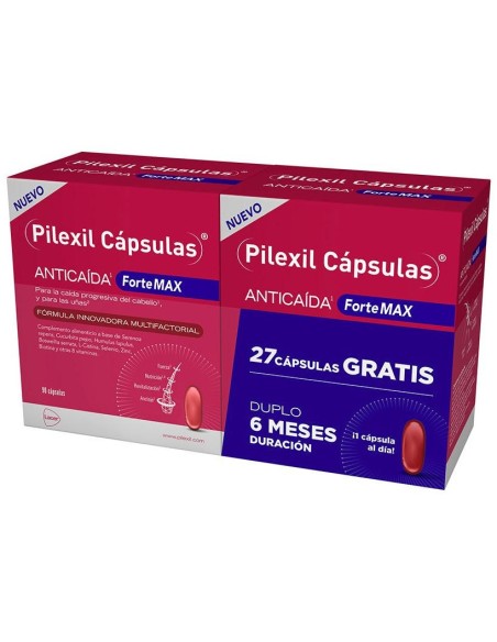 Pilexil Forte Max Cápsulas Anticaída Pack 2 X 90 U