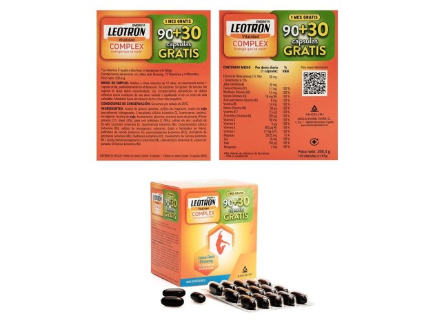 Leotron Complex Cápsulas 90 + 30 De Regalo 120 U