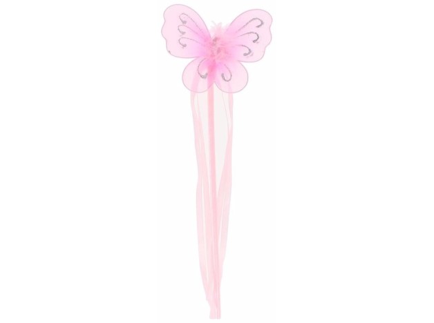 Inca Varita Mariposa Cintas En Rosa 1Ud