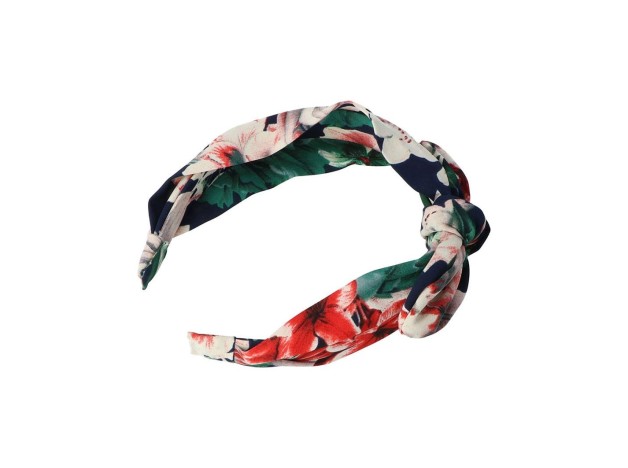 Diadema Forrada De Tela Con Lazo 1 U