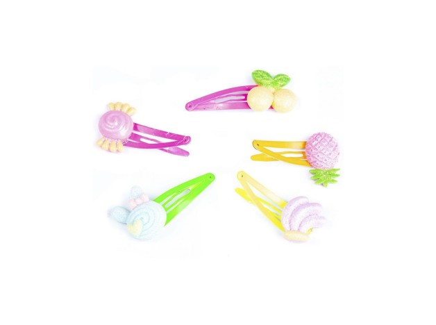 Clips Con Adornos De Frutas 4,5 Cm 5 U