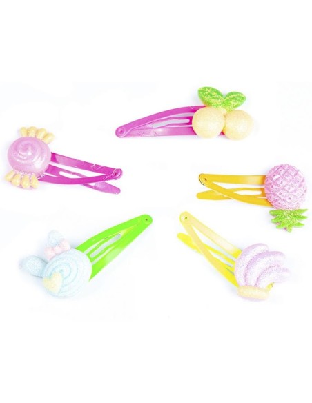 Clips Con Adornos De Frutas 4,5 Cm 5 U
