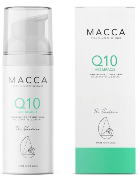 Macca Q10 Age Miracle Emulsion Combination To Oily Skin 50Ml