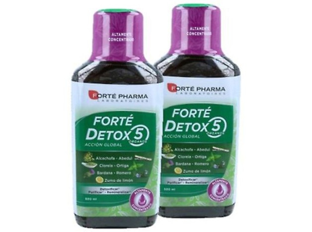 Forté Detox 5 Órganos Acción Global Dúo 2 X 500 Ml