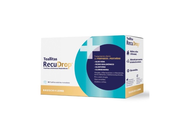 Recudrop Toallitas 20 Toallitas Monodosis
