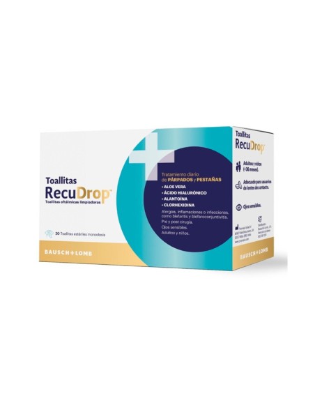 Recudrop Toallitas 20 Toallitas Monodosis