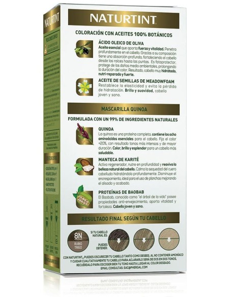 Naturtint Biobased 8N Rubio Trigo