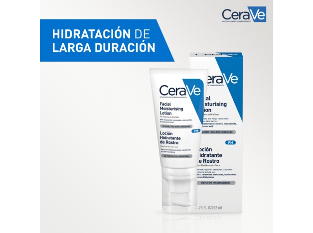 Cerave Loción Hidratante de Rostro 52 ml
