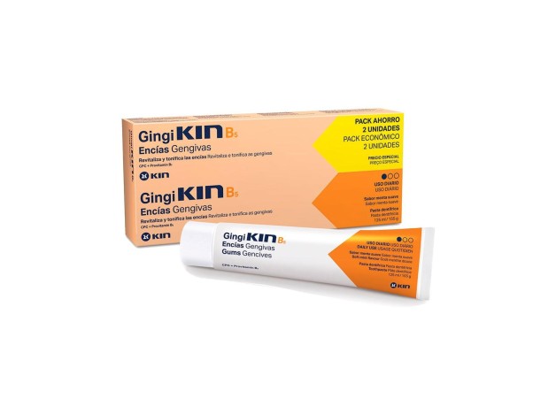 Gingikin B5/Plus Pasta Dental Diario Pack 2X125Ml.