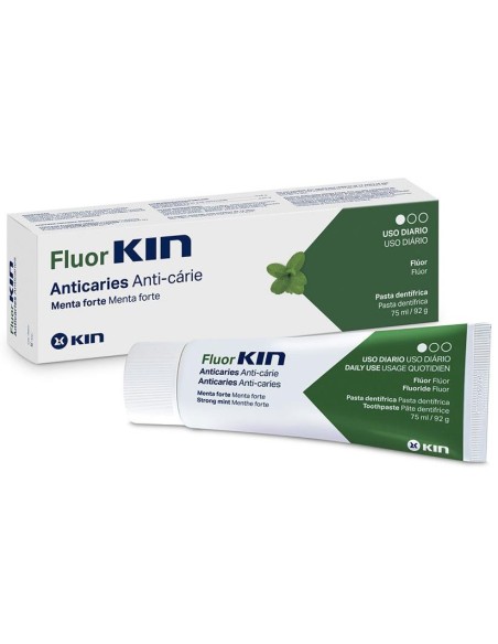 Fluor-Kin Anticaries Pasta Dentífrica Menta Forte 75Ml