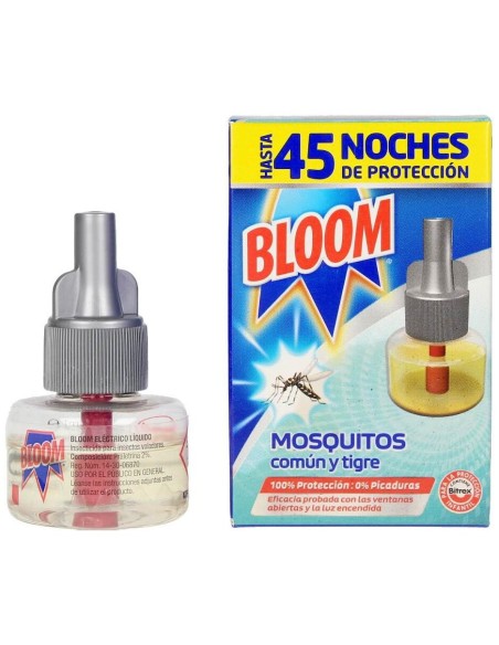 Bloom Mosquitos Recambio Eléctrico Líquido 45 Noches 1Ud