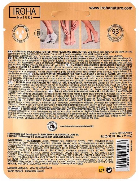Iroha Nature Repair Medias Peach 1Ud