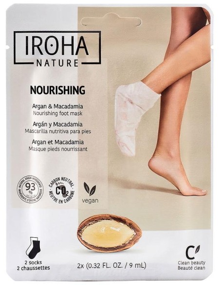 Iroha Nature Calcetines Con Aceite De Argán Y Macadamia 20Ml