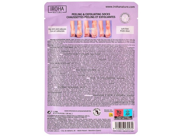 Lavander Foot Mask Socks Exfoliation 1 U