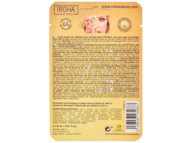 Gold Tissue Eyes Patches Extra Firmness 2 Pcs