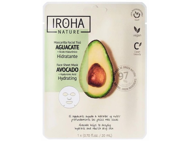 Iroha Nature Mascarilla Facial Tisú Hidratante...
