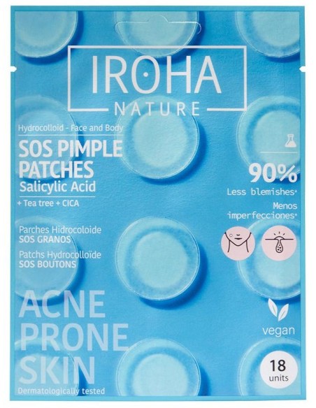 Iroha Nature Parches Sos Granos Para Acné Cara Y Cuerpo 18Uds