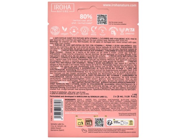 Iroha Nature Discos Tónico Exfoliante 10Uds