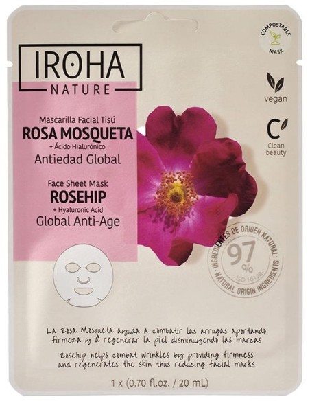 Iroha Nature Mascarilla Antiedad Global Rosa Mosqueta 20Ml