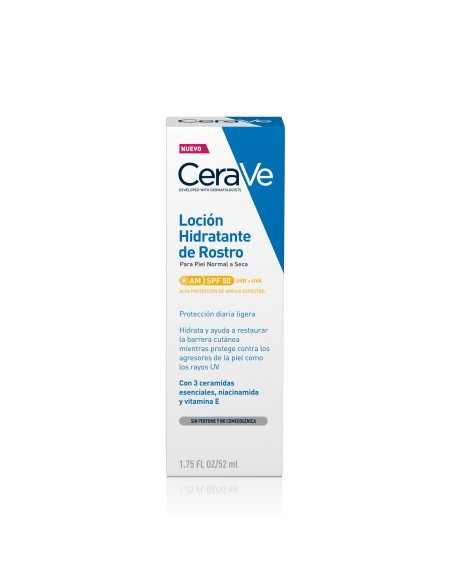 Cerave Loción Hidratante de Rostro SPF50 52 ml