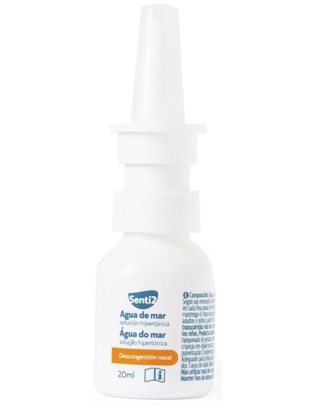 Senti2 Agua De Mar Spray Nasal Descongestivo Solución Hipertónica 20Ml