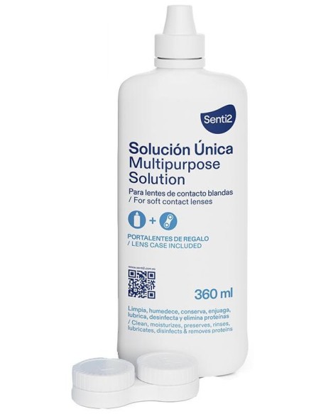 Senti2 Única Solución Con Ácido Hialurónico + Portalentes 360Ml
