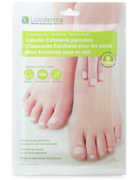 Luxiderma Calcetín Exfoliantes Para Pies 2 Pz