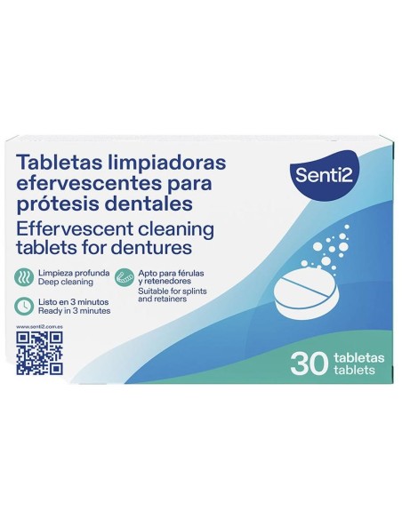 Tabletas Limpiadoras Para Dentaduras Postizas 30 Unidades