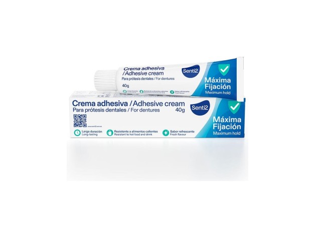 Senti2 Crema Adhesiva Máxima Fijación 40G