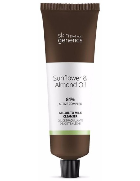 Skin Generics Sunflower 6 Almond Oil Gel-Oil To Milk Cleanser 100Ml