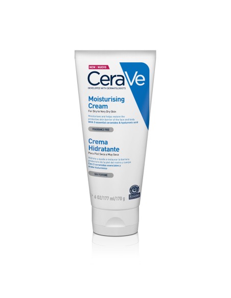 Cerave Crema Hidratante Corporal Piel Seca Tubo 170 gramos