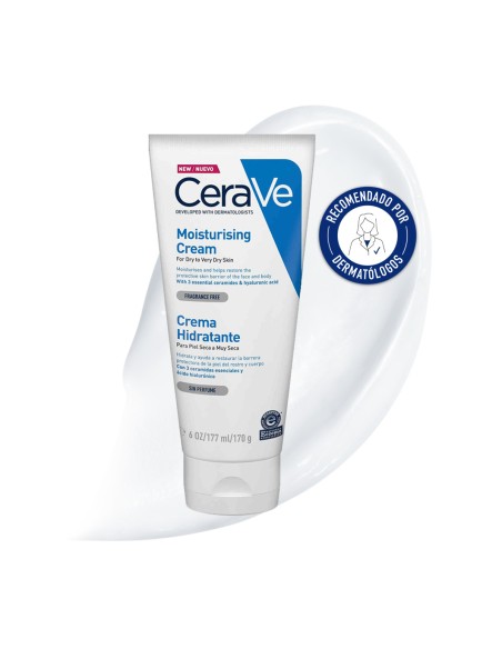Cerave Crema Hidratante Corporal Piel Seca Tubo 170 gramos