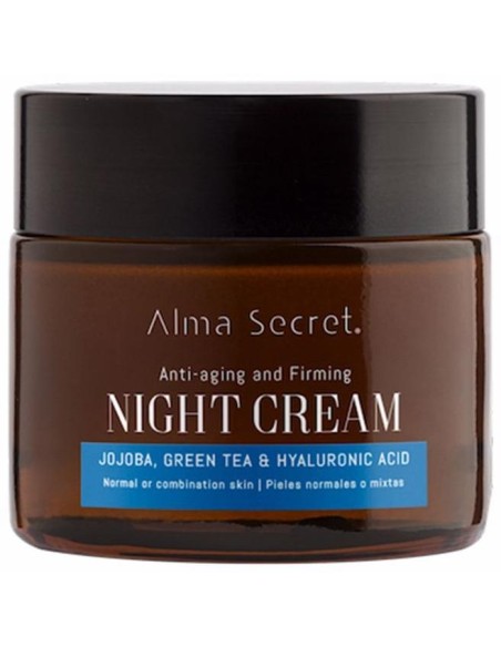 Alma Secret Multi-Reparadora Noche Antiedad Con Jojoba, Té Verde Y Hialurónico 50Ml