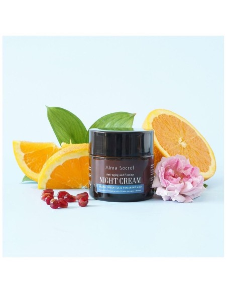 Alma Secret Multi-Reparadora Noche Antiedad Con Jojoba, Té Verde Y Hialurónico 50Ml