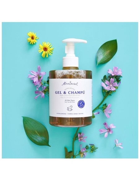 Alma Secret Gel-Champú Suave Argán_ Caléndula %26 Manzanilla 500Ml