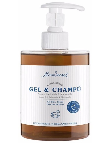 Alma Secret Gel-Champú Suave Argán_ Caléndula %26 Manzanilla 500Ml