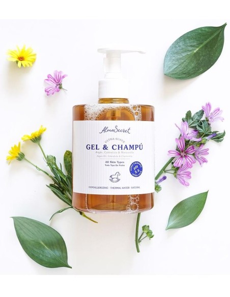 Alma Secret Gel-Champú Suave Argán_ Caléndula %26 Manzanilla 500Ml