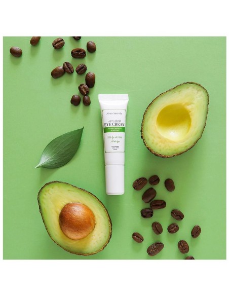 Eye Cream Antiedad Con Aguacate, Té Verde %26 Cafeína 10 Ml