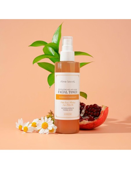 Alma Secret Facial Toner Revitalizante Antiedad Caléndula %26 Granada 200Ml