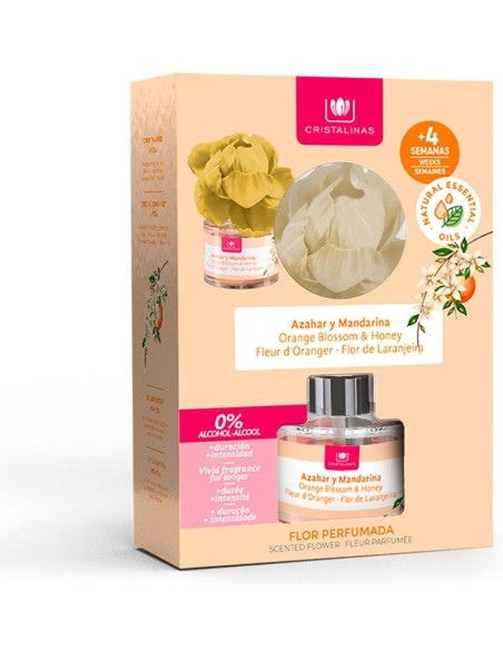 Cristalinas Flor Perfumada Ambientador Azahar Y Mandarina 40Ml