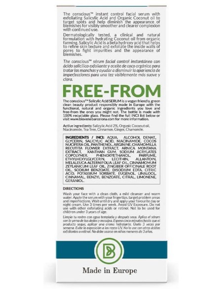 Salicylic Acid Breakout-Fighting Spot Serum Organic Coconut 30 Ml