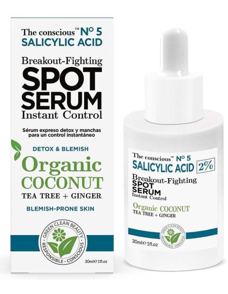 Salicylic Acid Breakout-Fighting Spot Serum Organic Coconut 30 Ml