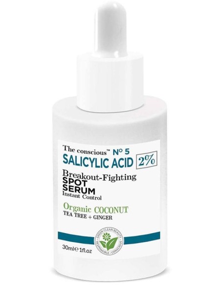 Salicylic Acid Breakout-Fighting Spot Serum Organic Coconut 30 Ml