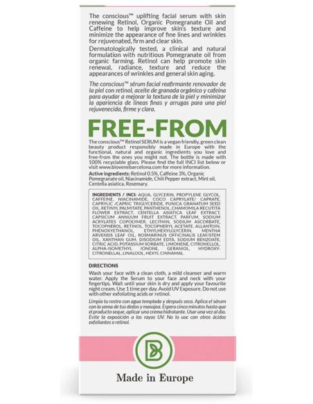 Retinol Anti-Wrinkle Night Serum Organic Pomegranate 30 Ml