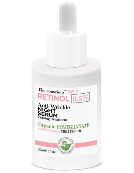 Retinol Anti-Wrinkle Night Serum Organic Pomegranate 30 Ml