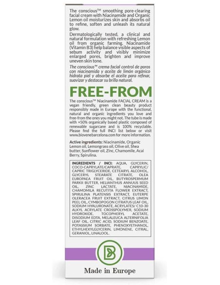 Biovene The Conscious Niacinamide Pore-Clearing Facial Cream 50Ml