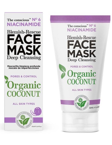 Niacinamide Blemish-Rescue Face Mask Organic Coconut 50 Ml